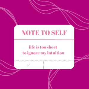 Intuition Quote | Note To Self